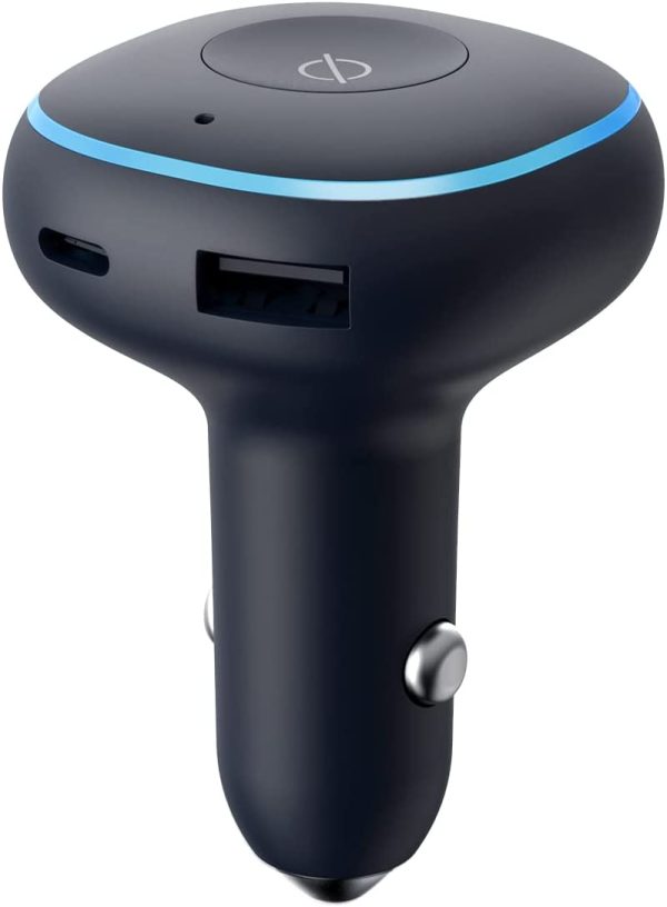 Alexa Built-in, High-Speed USB-C PD 3.0/QC 4.0+, and USB-A QC 3.0 car Adapter for Apple, Android